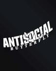 ANTISOCIAL BUTTERFLY STICKER Merakii Garage