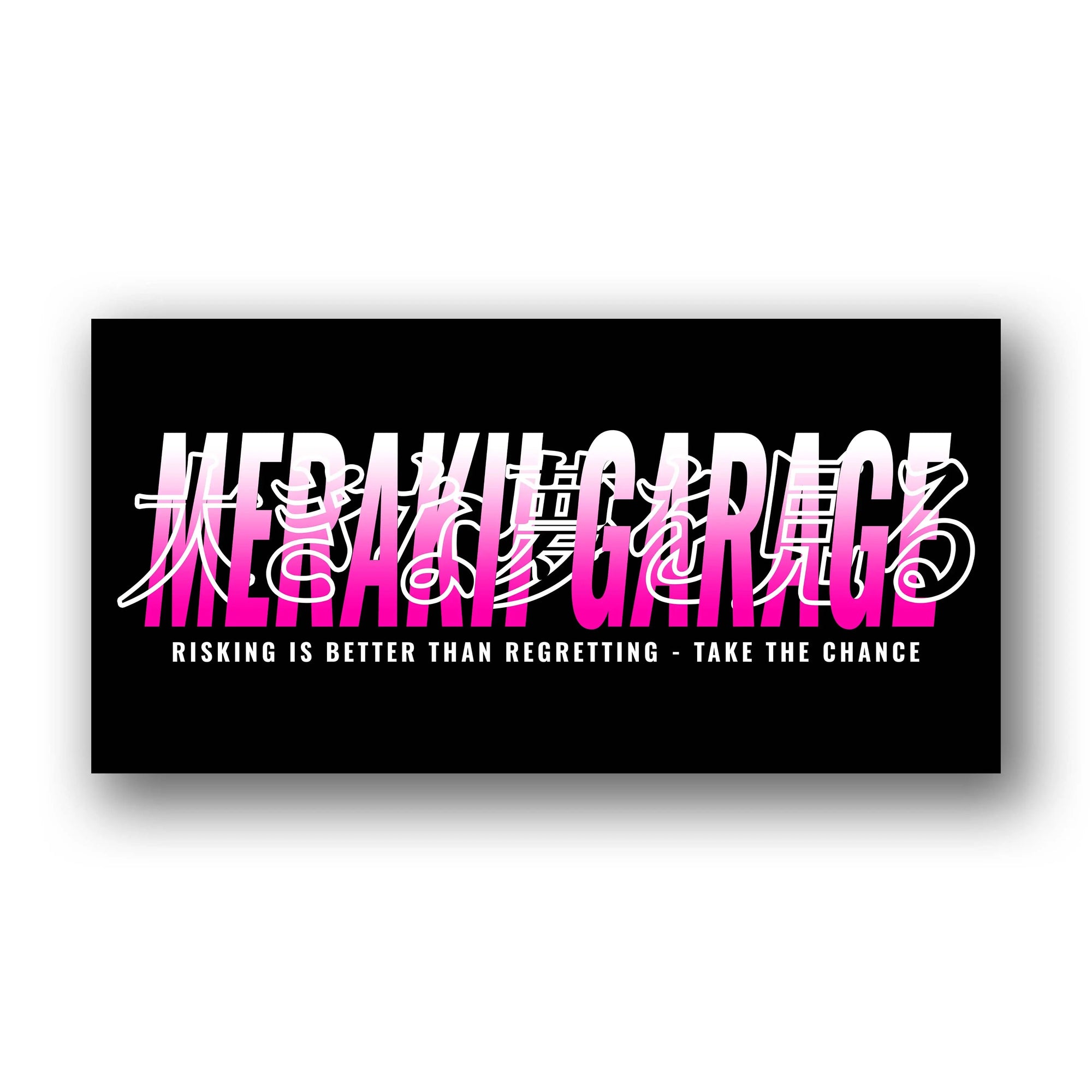 TAKE THE CHANCE FLAG -  PINK Merakii Garage