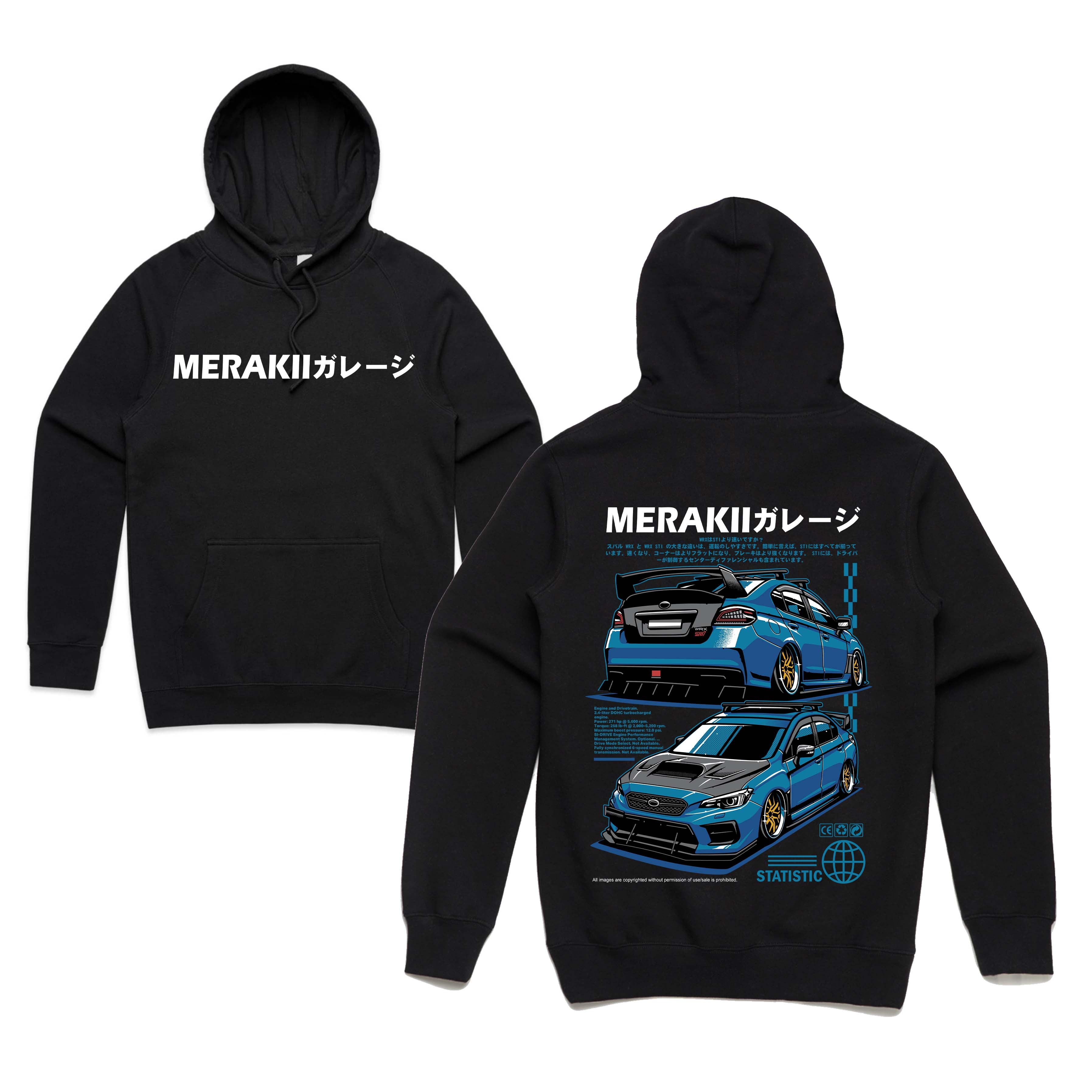 NEW STI HOODIE – Merakii Garage